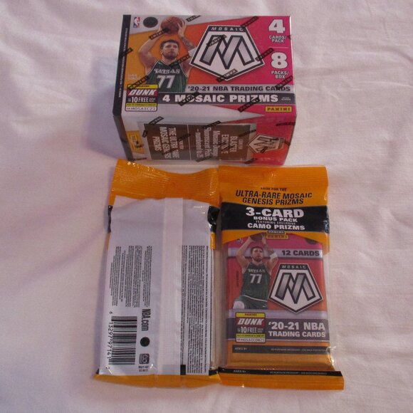 2020-21 Panini NBA Mosaic Basketball Sealed Lot Blaster Box & 2 Multipack - Picture 2 of 3